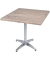 Bistrotisch BRENTA 305419-3, 74cm (H), 80x80cm (BxT), quadratisch, hellbraun / silber