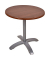 Bistrotisch PICOS 305422-2, 74cm (H), 70x70cm (BxT), rund, dunkelbraun / silber matt