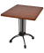 Bistrotisch MORENA 305424-1, 74cm (H), 70x70cm (BxT), quadratisch, dunkelbraun / schwarz