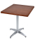Bistrotisch BRENTA 305425-3, 74cm (H), 80x80cm (BxT), quadratisch, dunkelbraun / silber