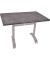 Bistrotisch PAMIR 305414-2, 74cm (H), 110x70cm (BxT), rechteckig, dunkelgrau / silber matt