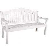 Gartenbank Austin 985110 weiß Holz 160,0 cm