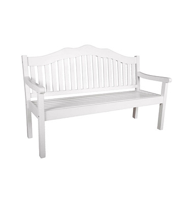 Garden Pleasure Gartenbank Austin 985110 weiß Holz 160,0 cm