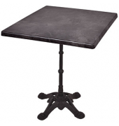 Bistrotisch 305412-4, 74cm (H), 70x70cm (BxT), quadratisch, dunkelgrau / schwarz