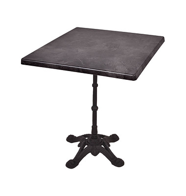 Bistrotisch 305412-4, 74cm (H), 70x70cm (BxT), quadratisch, dunkelgrau / schwarz