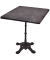 Bistrotisch 305412-4, 74cm (H), 70x70cm (BxT), quadratisch, dunkelgrau / schwarz