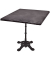 Bistrotisch 305413-4, 74cm (H), 80x80cm (BxT), quadratisch, dunkelgrau / schwarz