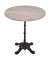 Bistrotisch 305416-4, 74cm (H), 70x70cm (BxT), rund, hellbraun / schwarz