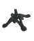 Bistrotisch 305416-4, 74cm (H), 70x70cm (BxT), rund, hellbraun / schwarz