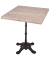 Bistrotisch 305418-4, 74cm (H), 70x70cm (BxT), quadratisch, hellbraun / schwarz