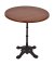 Bistrotisch 305422-4, 74cm (H), 70x70cm (BxT), rund, dunkelbraun / schwarz