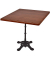 Bistrotisch 305425-4, 74cm (H), 80x80cm (BxT), quadratisch, dunkelbraun / schwarz