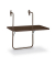Beistelltisch Boy Balkonh&auml;ngetisch, 5cm (H), 60x40cm (BxT), rechteckig, braun / braun
