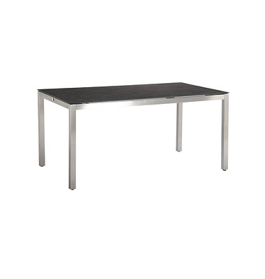 BEST Gartentisch Marbella schwarz rechteckig