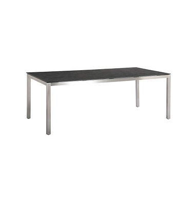 BEST Gartentisch Marbella schwarz rechteckig