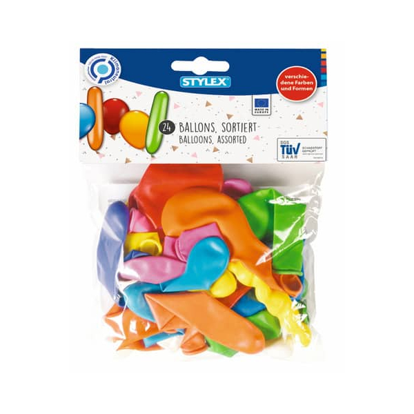 4044186140408 - Luftballon 24ST sortiert 4044186140408 STYLEX 14040 4044186140408 - Luftballon 24ST sortiert 4044186140408 STYLEX 14040