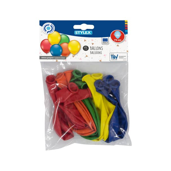 4044186148206 - Luftballon 15ST farbig sortiert 4044186148206 STYLEX 14820 4044186148206 - Luftballon 15ST farbig sortiert 4044186148206 STYLEX 14820