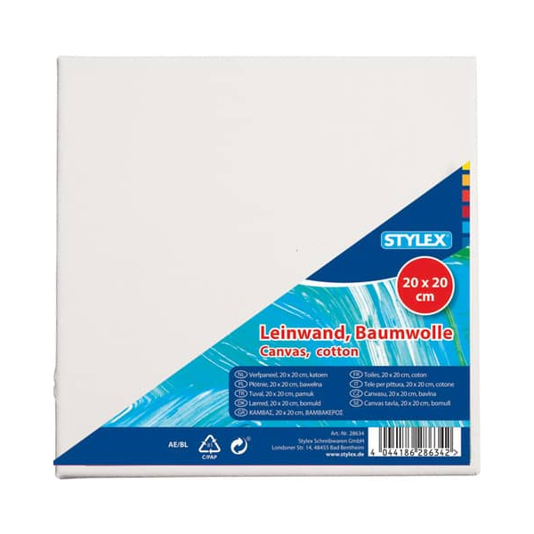 4044186286342 - Keilrahmen - bespannt 20 x 20 cm weiß 4044186286342 STYLEX 28 4044186286342 - Keilrahmen - bespannt 20 x 20 cm weiß 4044186286342 STYLEX 28