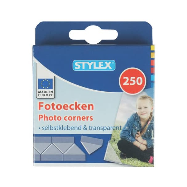 10 Stück Stylex Fotoecken selbstklebend 4044186310801 TOPPOINT 250 Stück