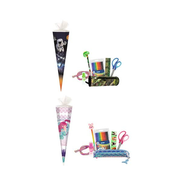 4044186471595 - Schultüte 47159 sortiert 50cm 6-eckig 4044186471595 Stylex