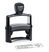 trodat Textstempel, individualisierbar 5205 selbstfärbend schwarz mit Logo