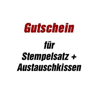 trodat Gutschein für Stempelplatte für trodat 5206 ohne Logo