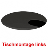 Kerkmann Move 1 Kabeldurchlass 6,0 cm schwarz