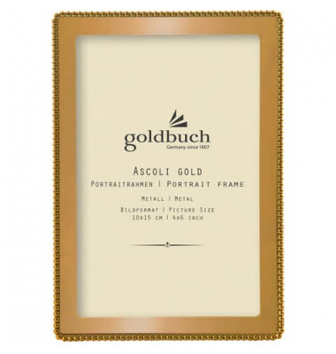 98 0212 Bilderrahmen Ascoli gold 10x15cm  Metall