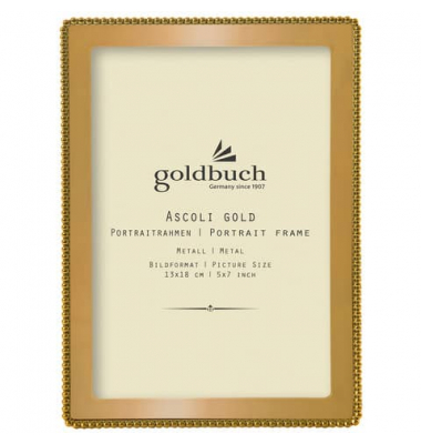 98 0213 Bilderrahmen Ascoli gold 13x18cm  Metall