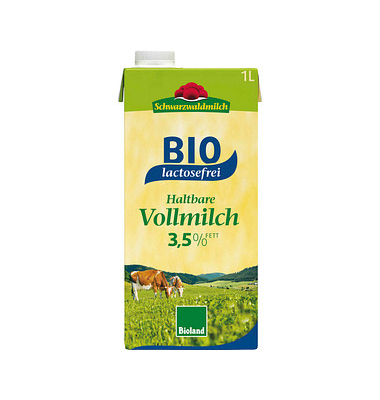 H-Milch BIOlactosefrei 35042, 3,5% Fett, laktosefrei, 1 Liter, im Tetrapack