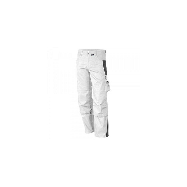 4046987028541 - Arbeitshose PRO in weiß grau Größe 52 - Bundhose MG 245 g - PROfessionals-Werkstatthose - weiß grau - 52 4046987028541 - Arbeitshose PRO in weiß grau Größe 52 - Bundhose MG 245 g - PROfessionals-Werkstatthose - weiß grau - 52