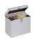hama 50er LP-Koffer silber