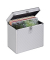hama 50er LP-Koffer silber
