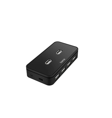 hama USB-Hub 7-fach schwarz