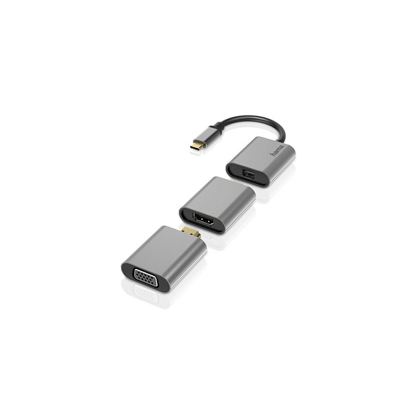4047443437075 - 00200306 USB-C® Mini-DisplayPort HDMI VGA Adapter [1x USB-C® Stecker Mini-DisplayPort Stecker HDMI-Stecker - 1x Mini-DisplayPort Buchse 4047443437075 - 00200306 USB-C® Mini-DisplayPort HDMI VGA Adapter [1x USB-C® Stecker Mini-DisplayPort Stecker HDMI-Stecker - 1x Mini-DisplayPort Buchse