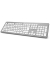 hama KW-700 Tastatur kabellos silber, weiß