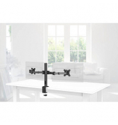 Monitorschwenkarm, für 2 Monitore, für: 33,02 - 38,1 cm, schwarz