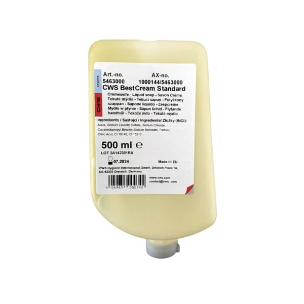 4049657003909 - Seifencreme Cream Universal 12 Flaschen à 1000 ml je Karton Standard gelb Zitrusduft 5453000 - CWS 4049657003909 - Seifencreme Cream Universal 12 Flaschen à 1000 ml je Karton Standard gelb Zitrusduft 5453000 - CWS