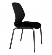 Besucherstuhl se:do ap-820001 schwarz Stoff