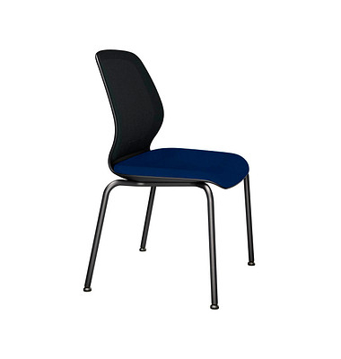 sedus Besucherstuhl se:do ap-820/004 blau, schwarz Stoff
