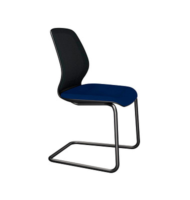 sedus Besucherstuhl se:do ap-830/004 blau, schwarz Stoff