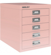 MultiDrawer™ L125 Schubladenschrank pink mit 5 Schubladen 27,9 x 38,0 x 32,5 cm