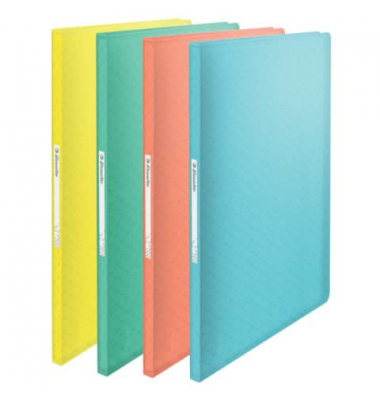 Sichtbuch Colour'Breeze 626234, farbig sortiert, A4, mit 60 H&uuml;llen, Polypropylen (PP)