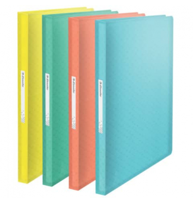 Sichtbuch Colour'Breeze 626239, farbig sortiert, A4, mit 80 Hüllen, Polypropylen (PP)