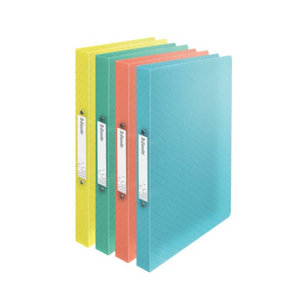 12 Stück Esselte Ringbuch Colour'Breeze Colour'Breeze-Prägung 626244, A4 2 Ringe 25mm Ring-Ø Polypropylen (PP) farbig sortiert 4049793052984 Esse