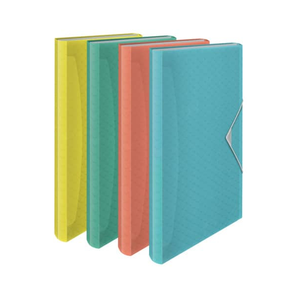 6 Stück Esselte Fächermappe Colour'Ice 626254, farbig sortiert, A4, 6 Fächer 4049793053080 Esselte