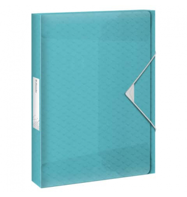 Heftbox 626264, A4 blau, 3,5cm F&uuml;llh&ouml;he, Polypropylen (PP) 500g