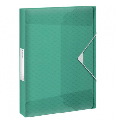 Heftbox 626265, A4 gr&uuml;n, 3,5cm F&uuml;llh&ouml;he, Polypropylen (PP) 500g