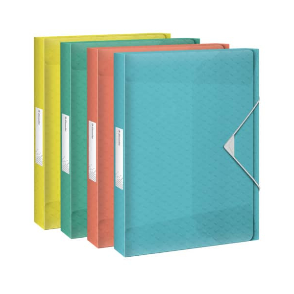 5 Stück Esselte Heftbox Colour'Ice 626266, A4 farbig sortiert, 3,5cm Füllhöhe, Polypropylen (PP) 500g 4049793053202 Esselte