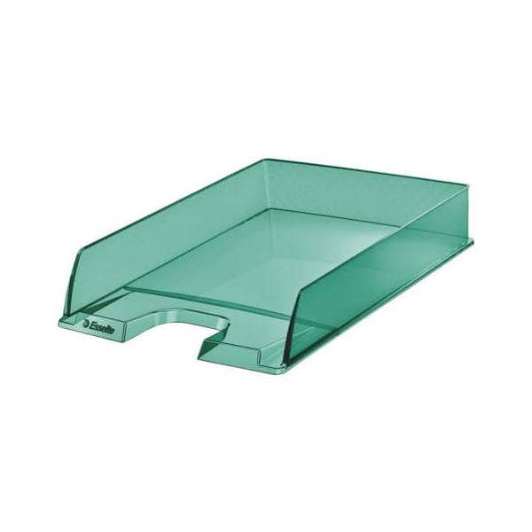 10 Stück Esselte Briefablage Colour'Breeze 626275, A4, grün/transparent, Polystyrol stapelbar 4049793054605 Esselte